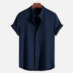 Short Sleeve Loose Shirt Top Summer Mens Clothing
