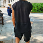 Casual Loose Short-Sleeve Top And Shorts Set Mens Clothing