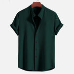 Short Sleeve Loose Shirt Top Summer Mens Clothing