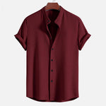 Short Sleeve Loose Shirt Top Summer Mens Clothing